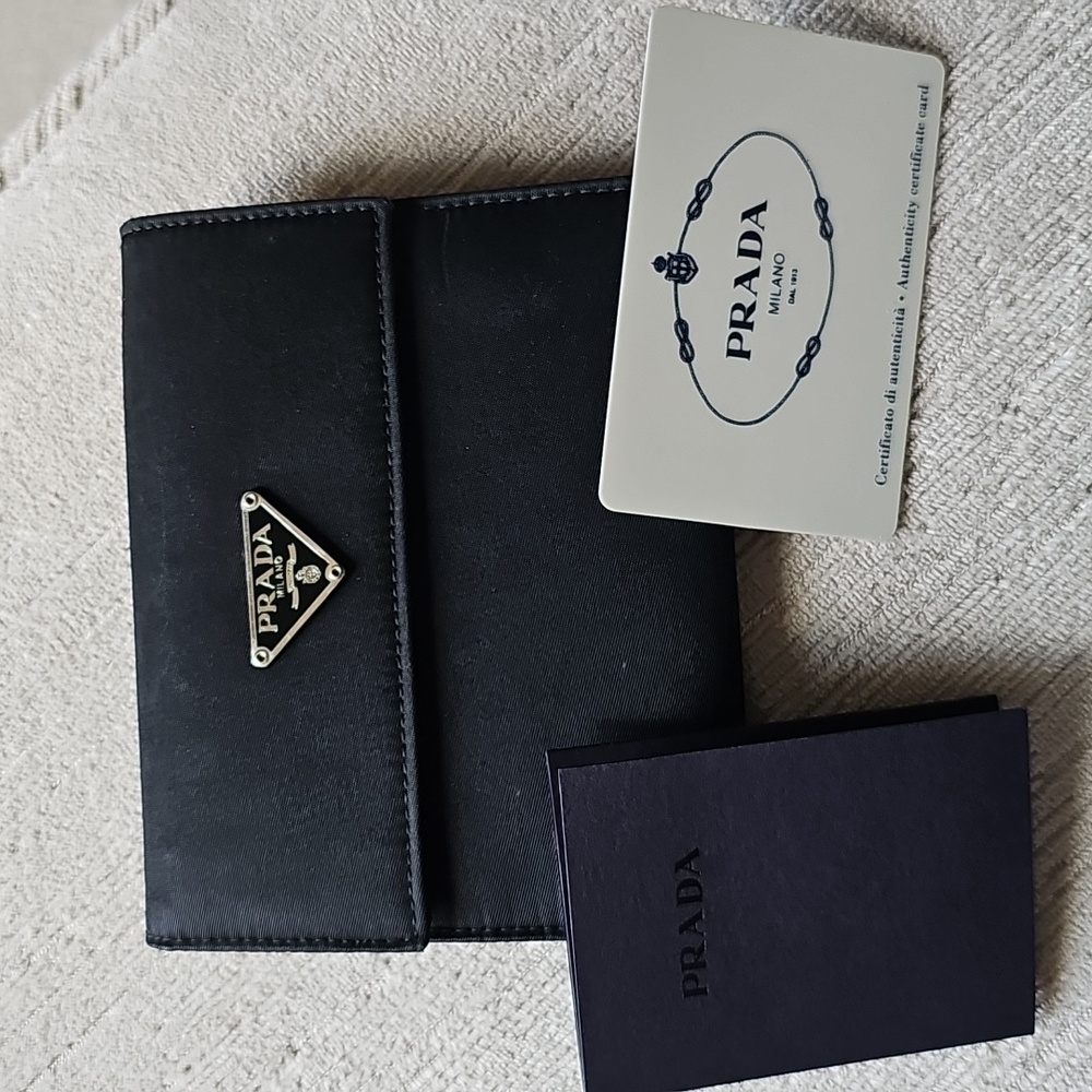 Prada Tessuto Tri-Fold Wallet M170 Black